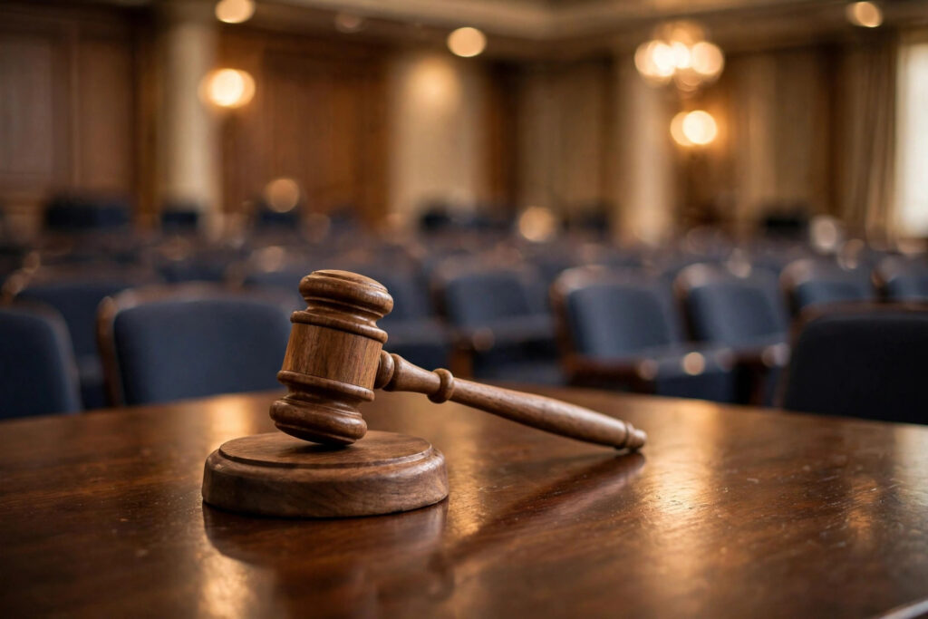 Property auction gavel — illustrative image