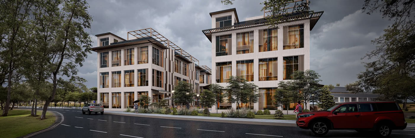 Official PCBDDA visualisation of The Runway retail street